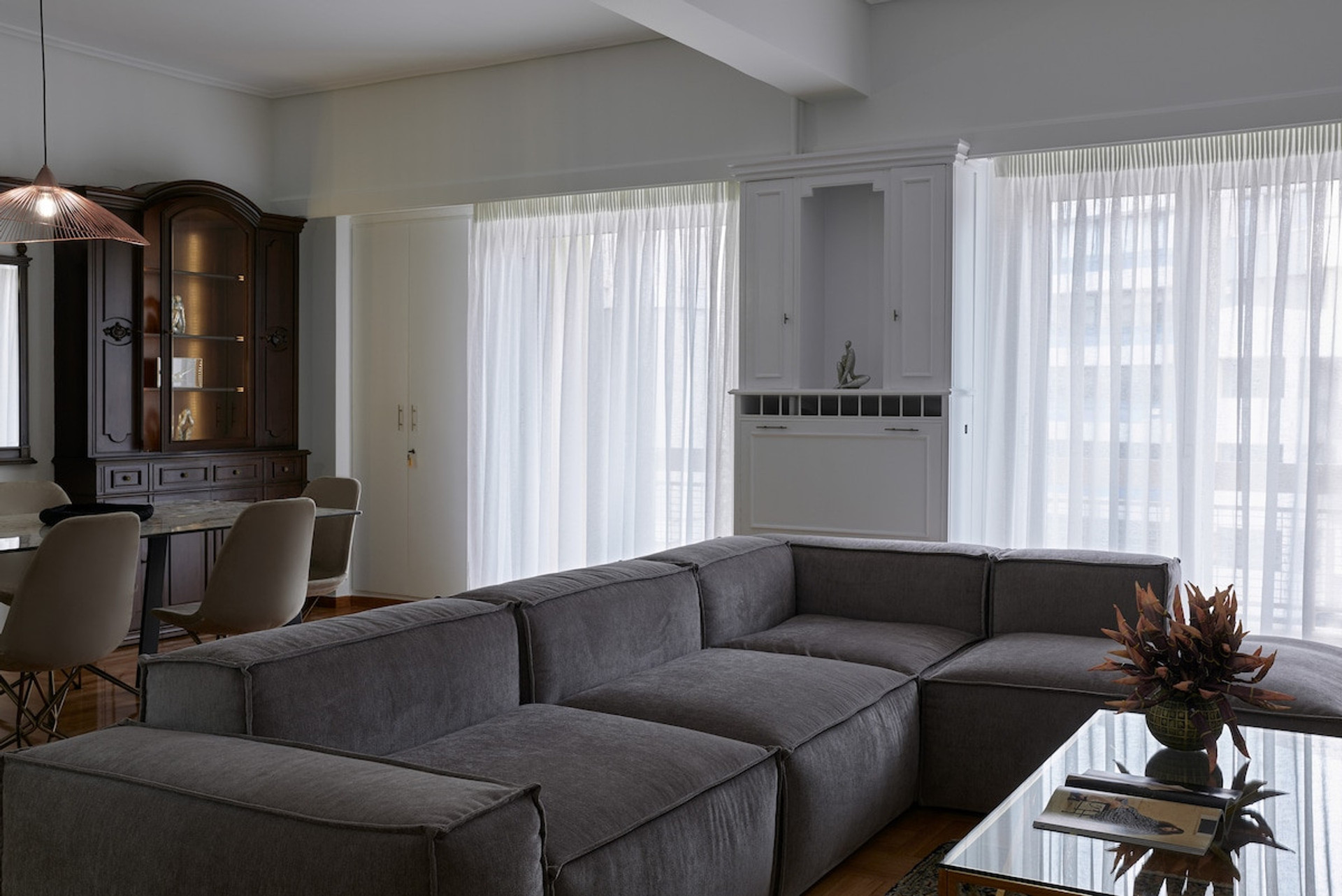 The comfortable sofa