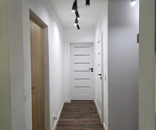 Empty room with wood floor