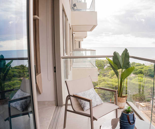 Balcony with ocean view