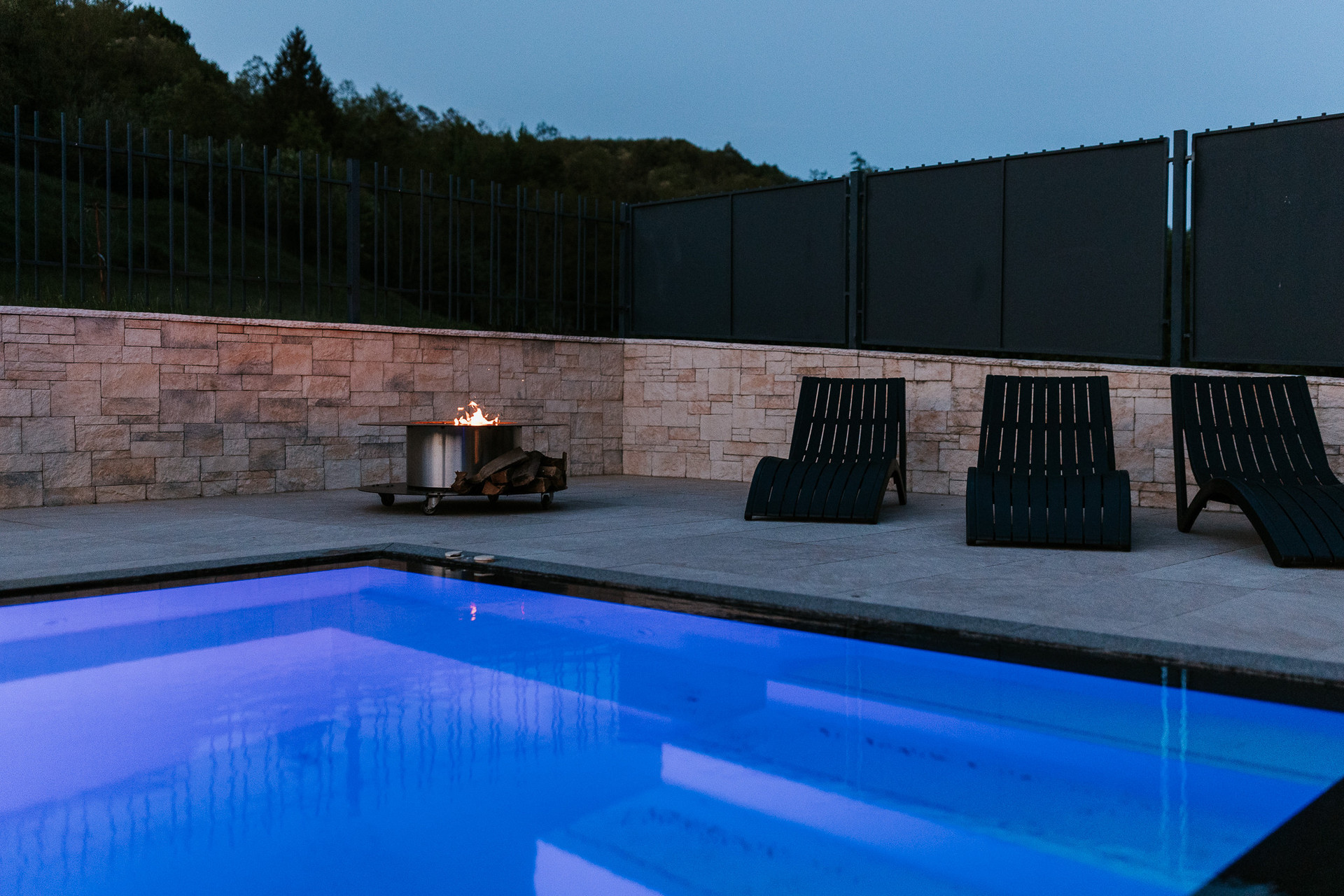Heated outside pool