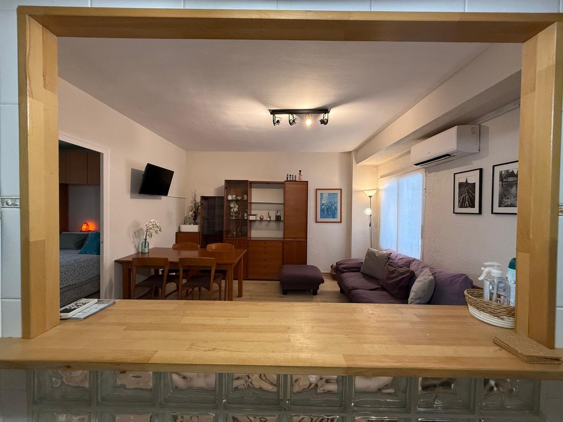 Living and dining area view
