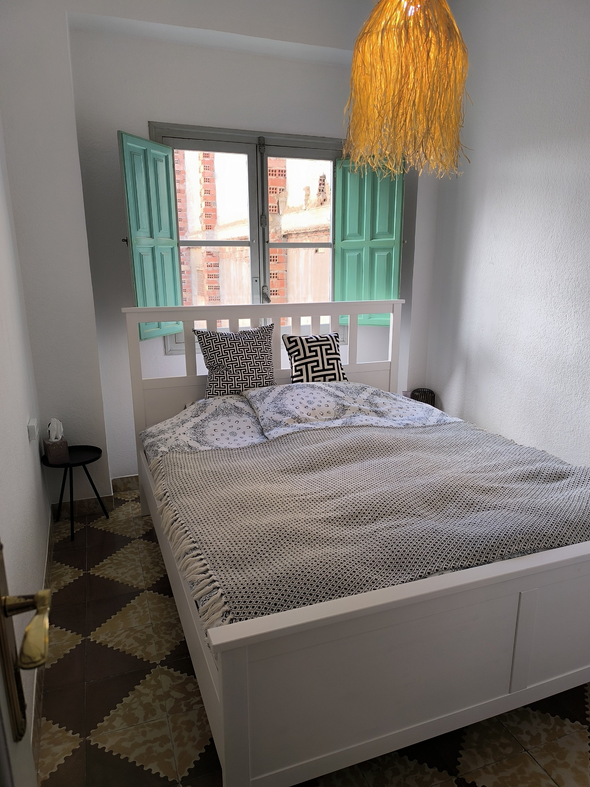 Bedroom with shutters