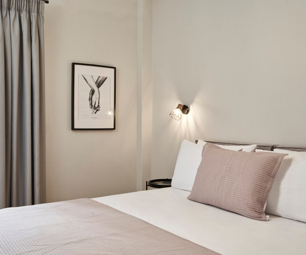 The first bedroom with a double size bed that can turn into two single size beds