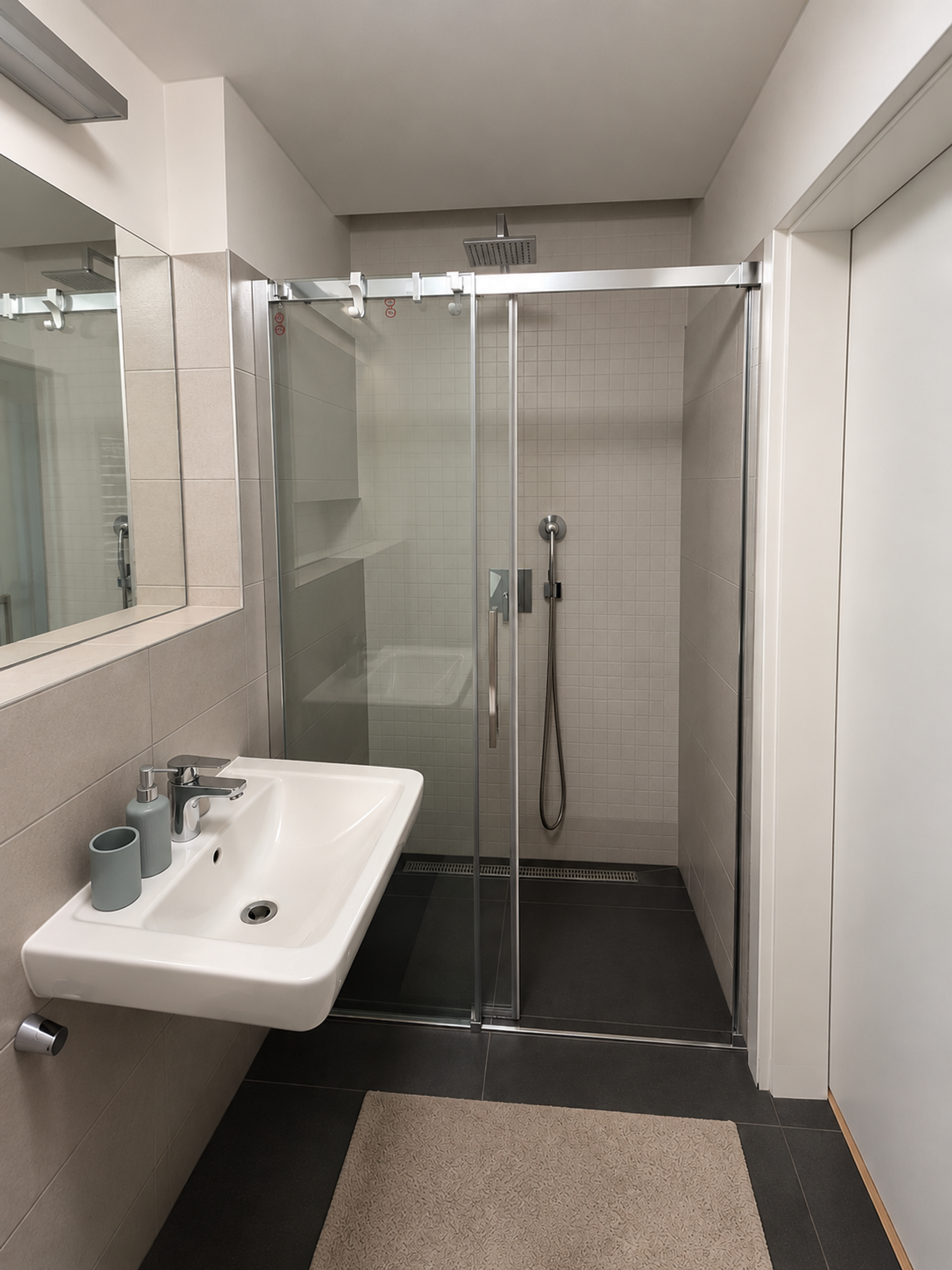 Modern shower bathroom