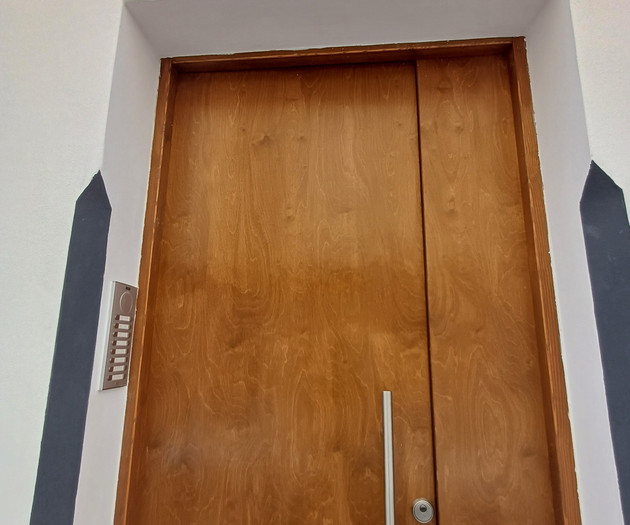 Wooden entrance door