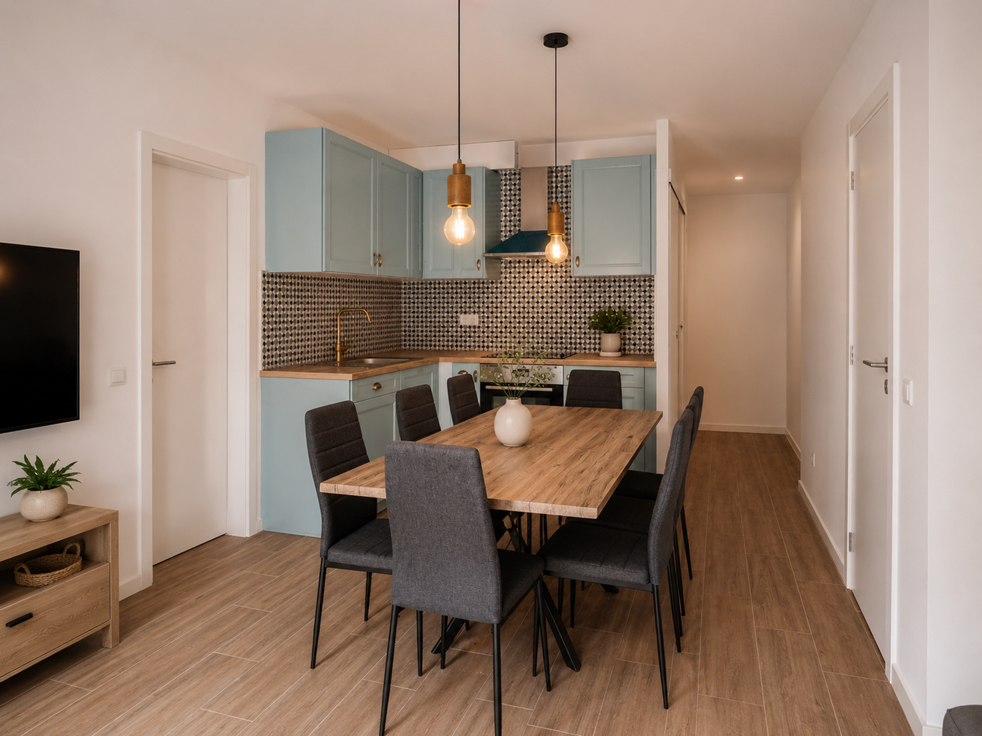 Kitchen and dining space