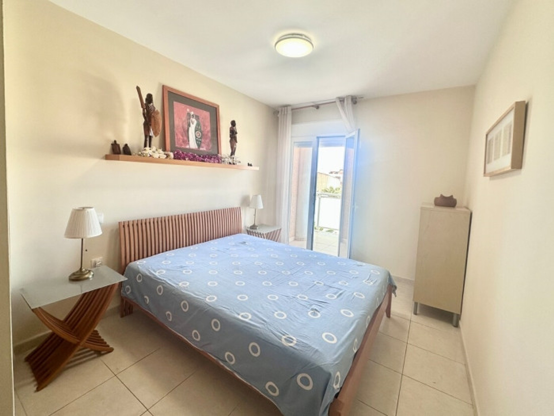 Master bedroom with double bed