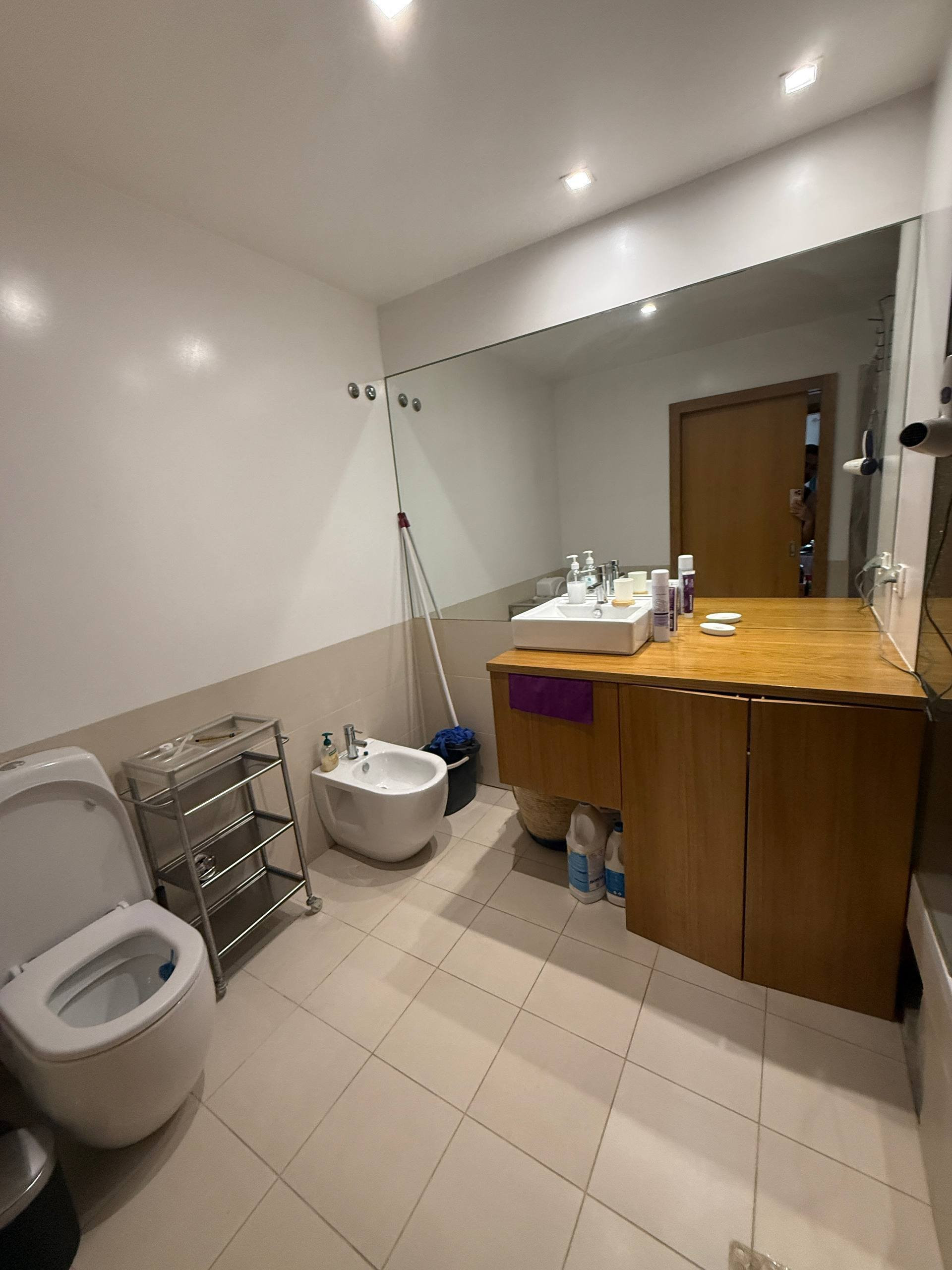 Bathroom with toilet and bidet