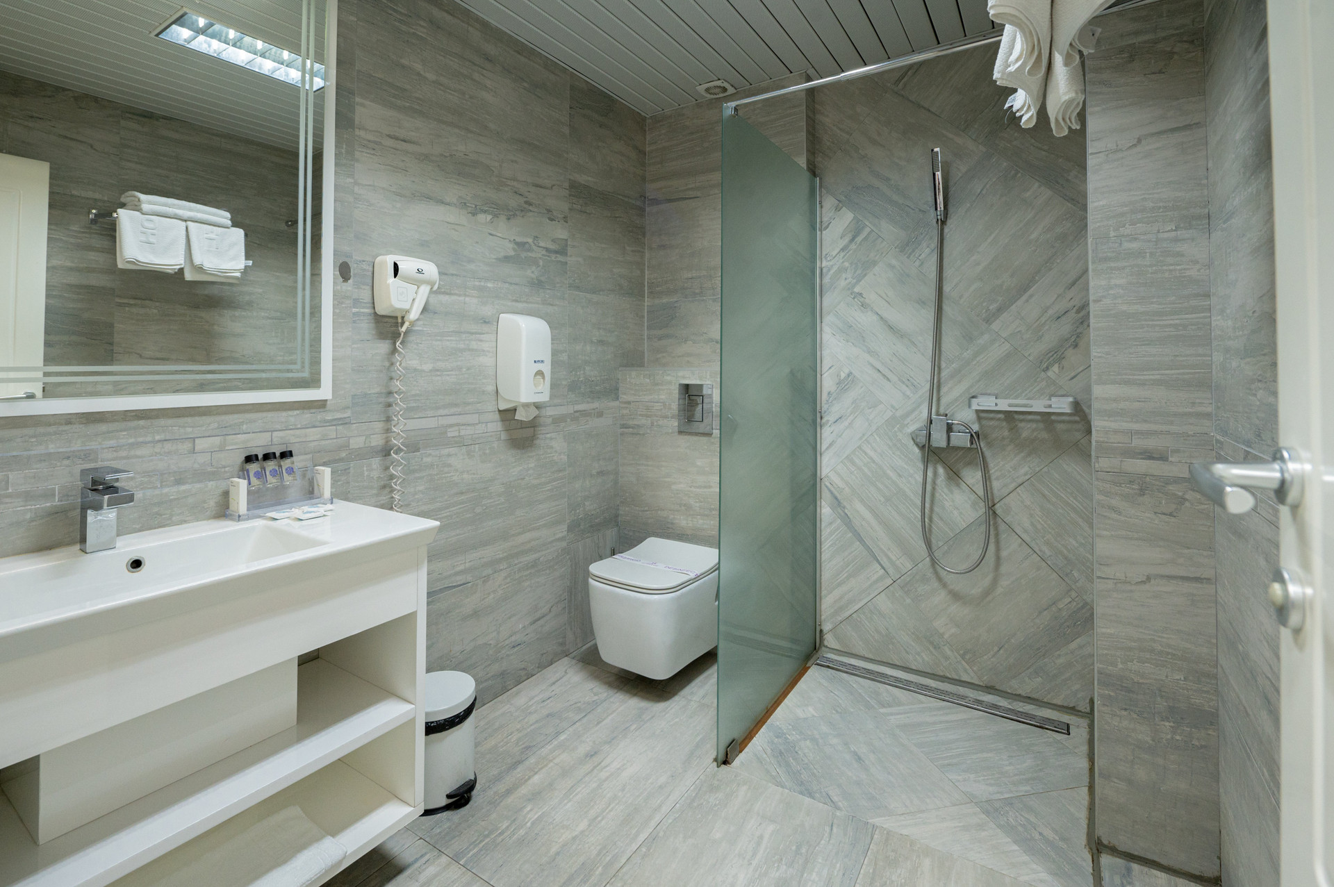 Bathroom with walk-in shower