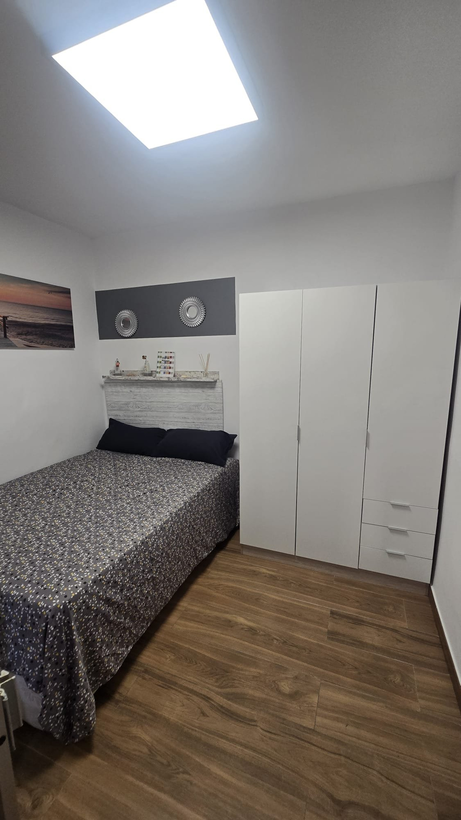 Bedroom with wardrobe closet