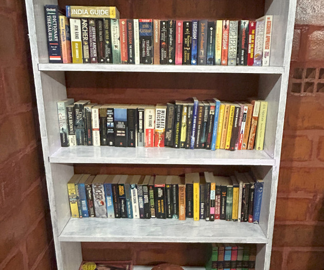 Bookshelf filled with books