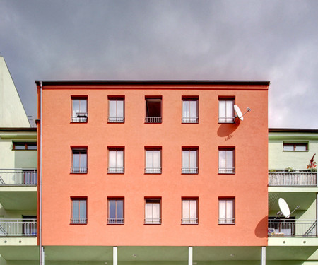 Yellow apartment near Brno city center