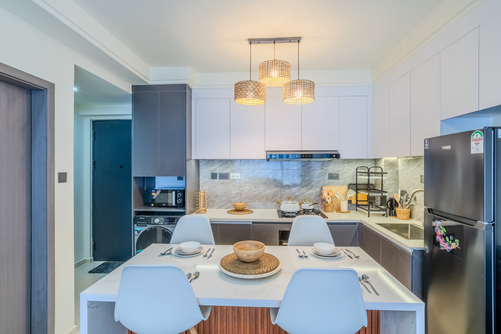 Kitchen and dining area overview