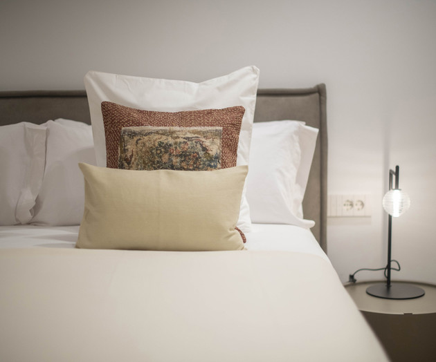 Bed pillows detail