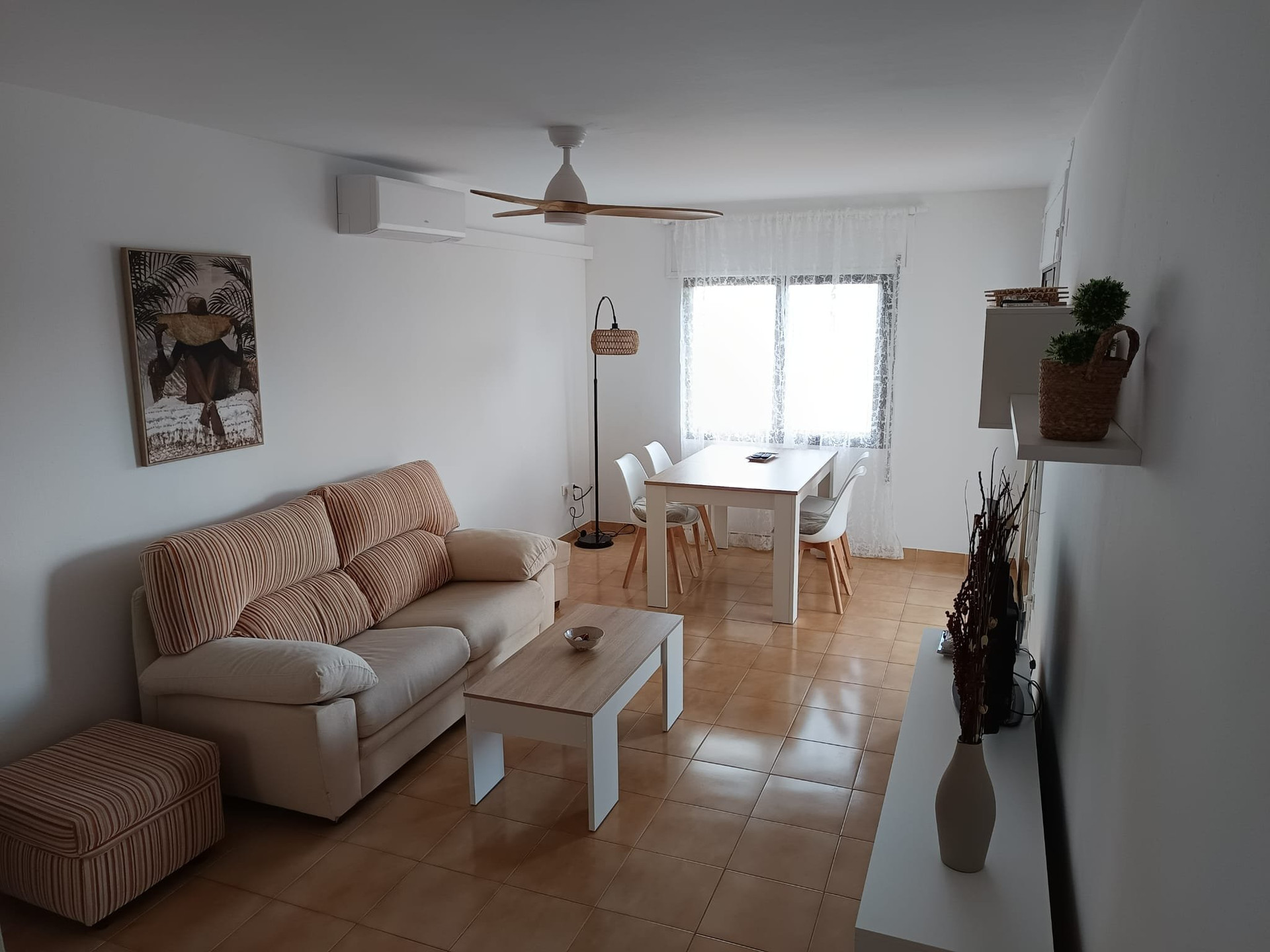 Living room with dining area