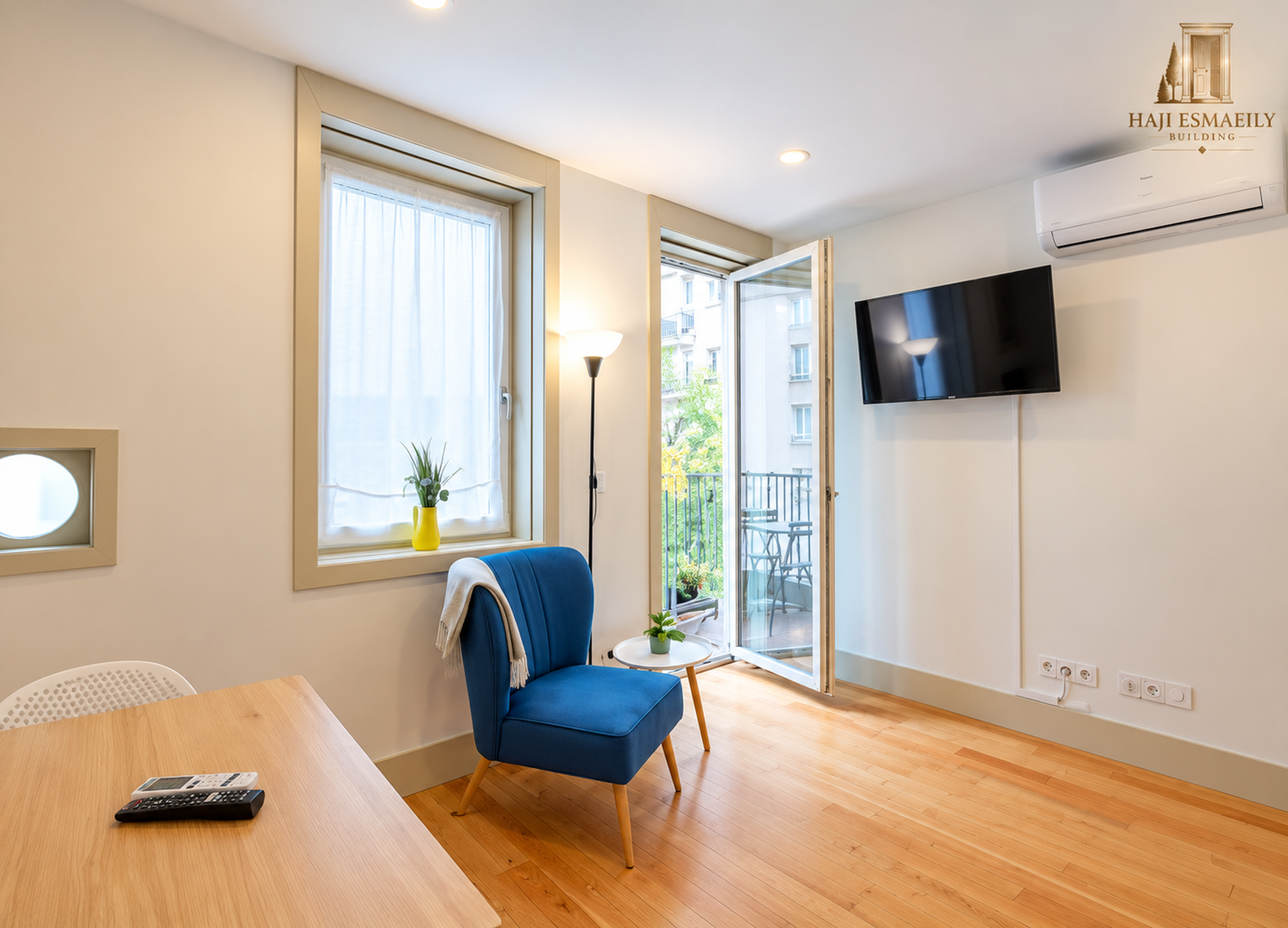 Living room with TV
