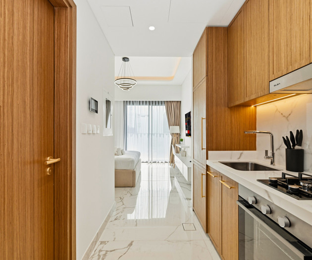 Luxurious studio in Dubai with gym and pool