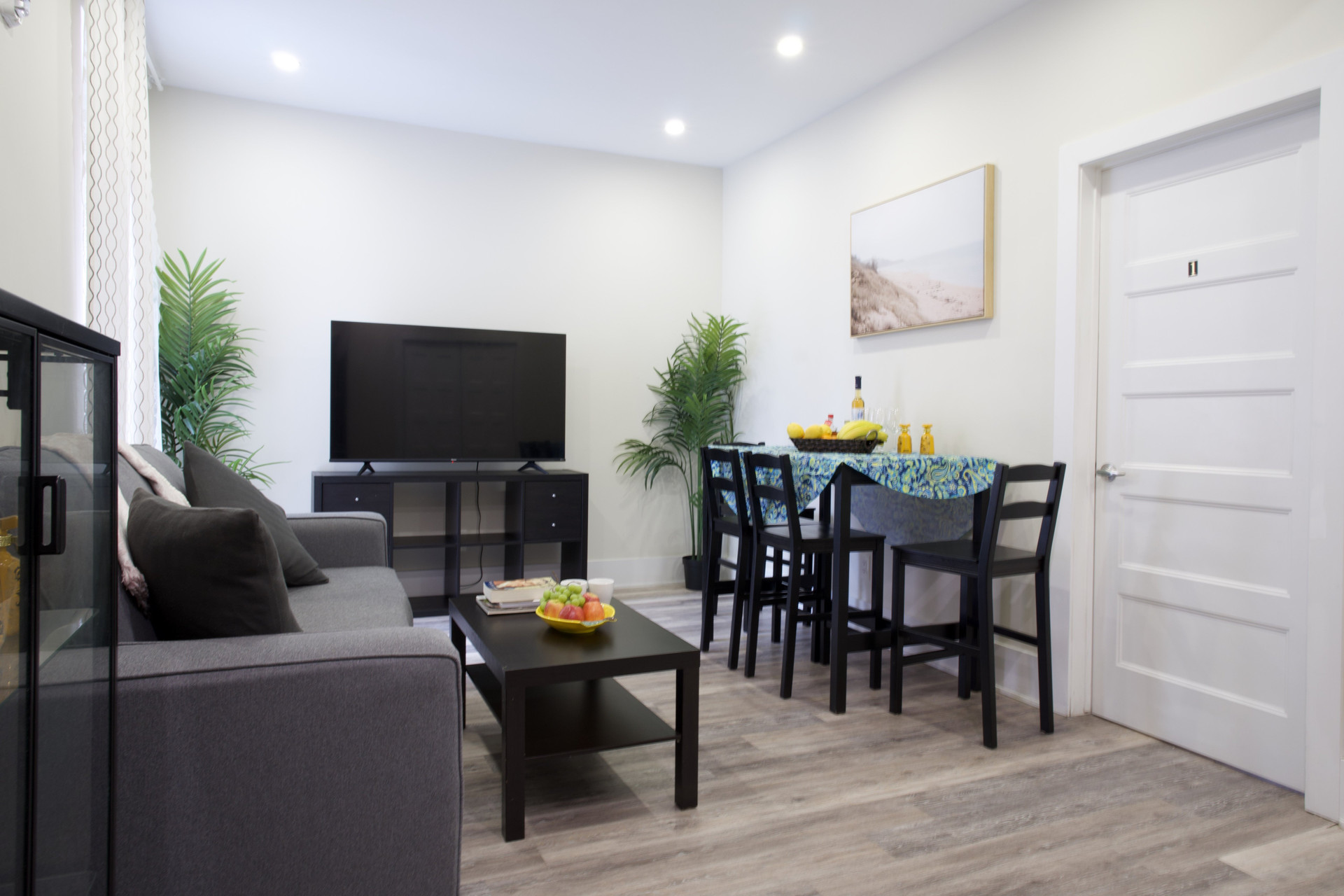 Open living and dining area view