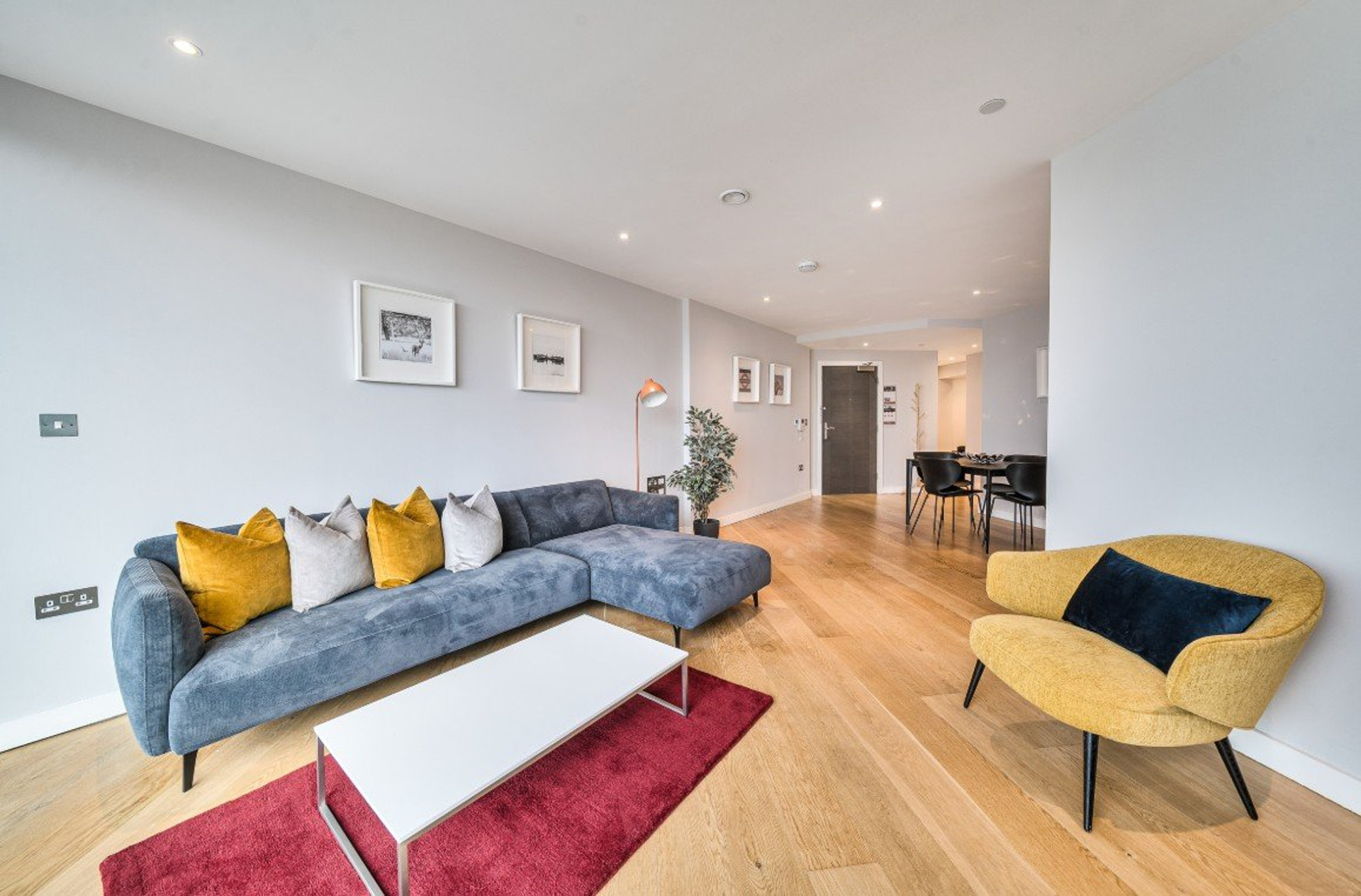 Living Room and Dining Area 