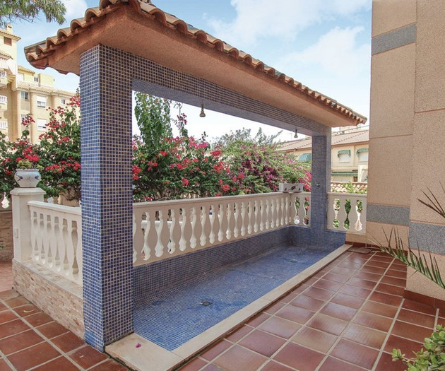 Terrace with small plunge pool