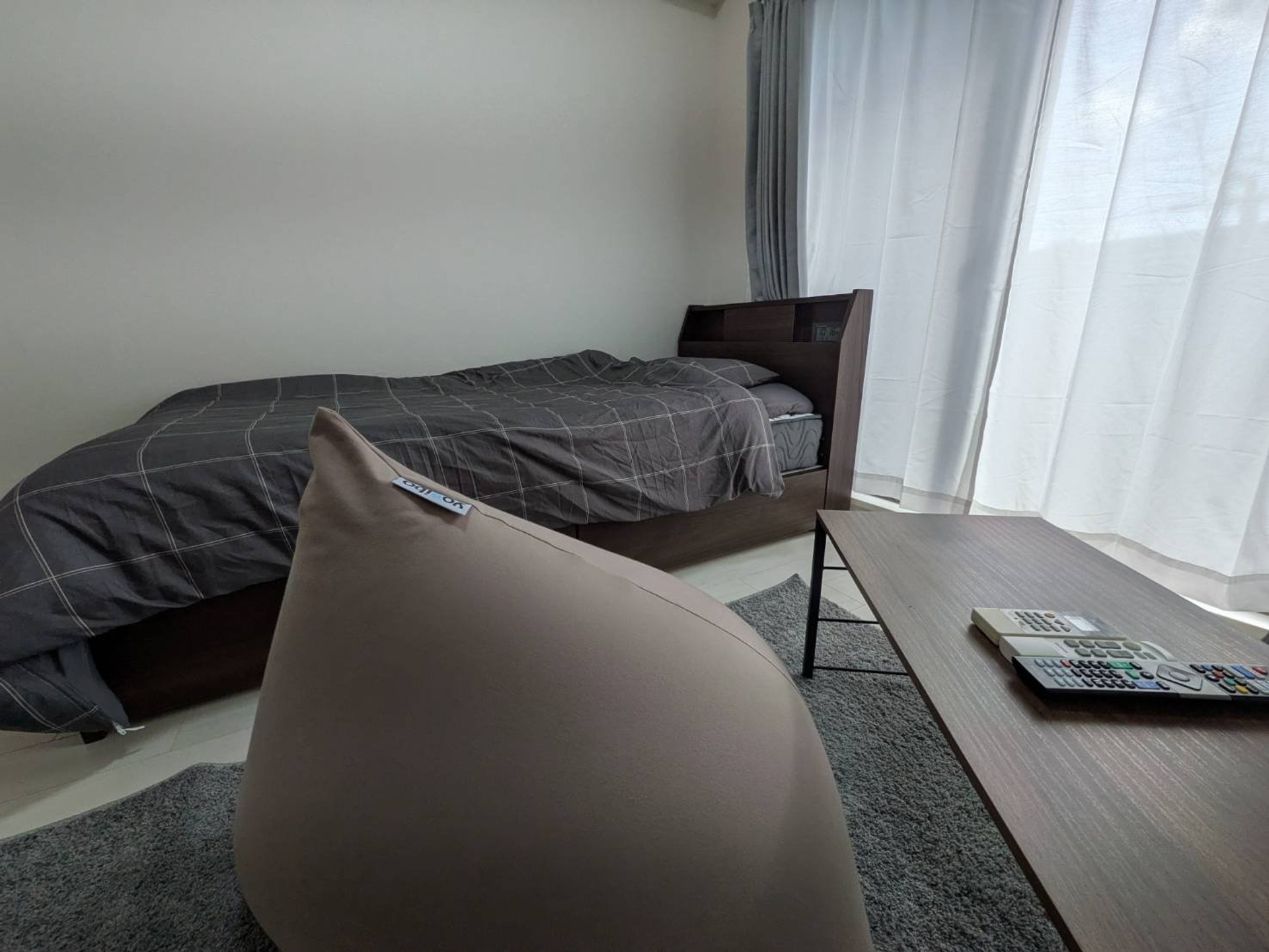 ヨギボークッションがあります。