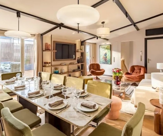 Dining and living open space