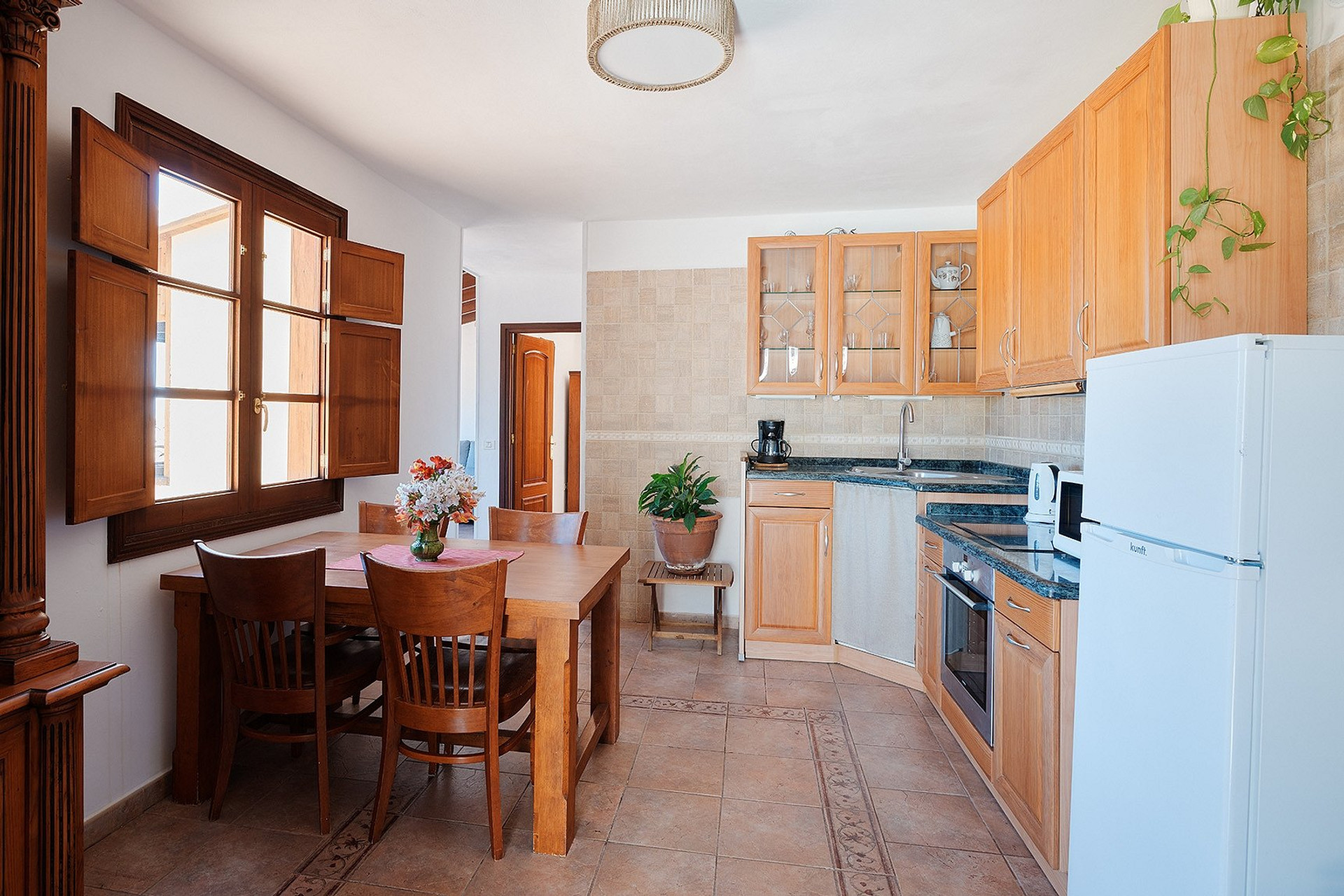 Kitchen and dining area