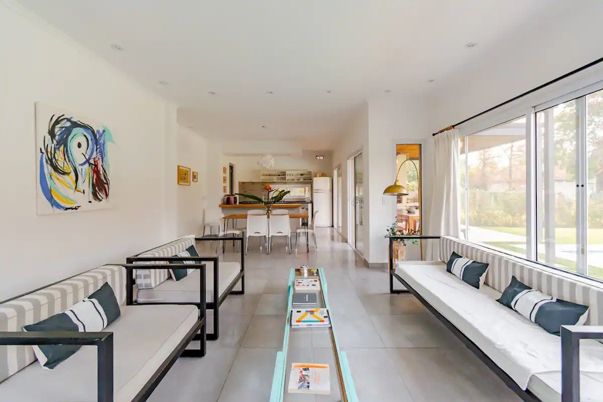 Bright living room open plan