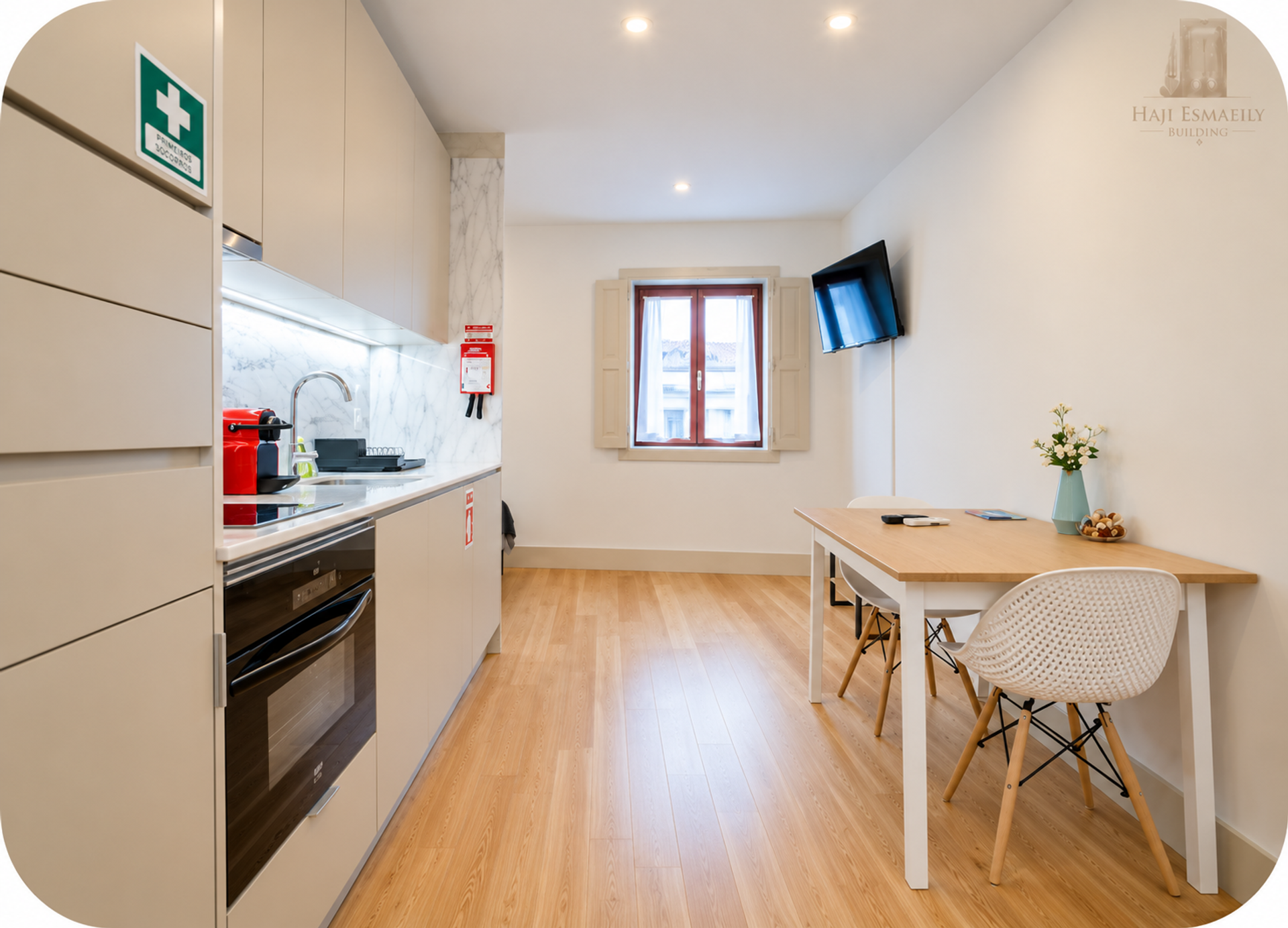 Kitchen and dining table