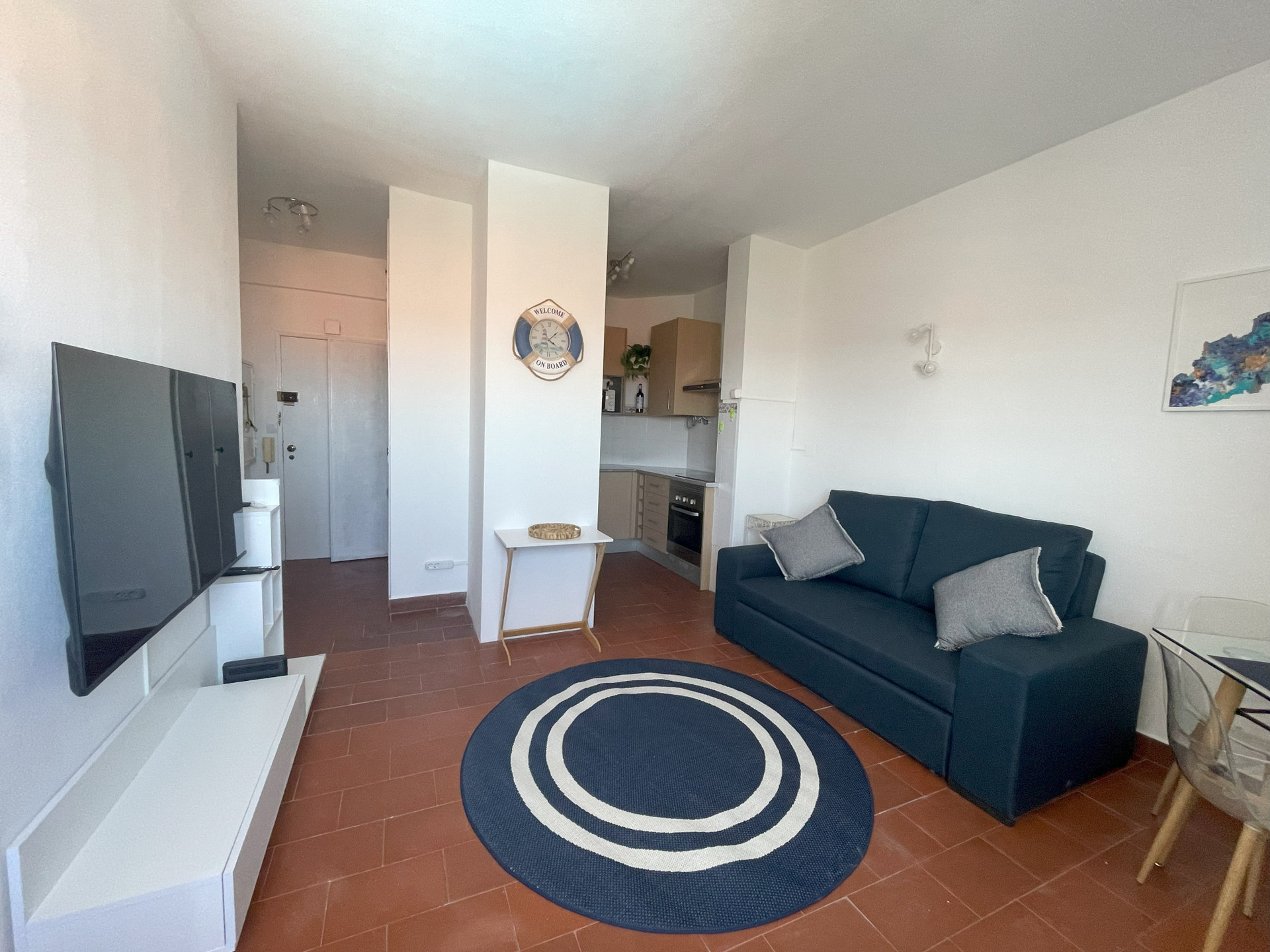 Living room with sofa-bed