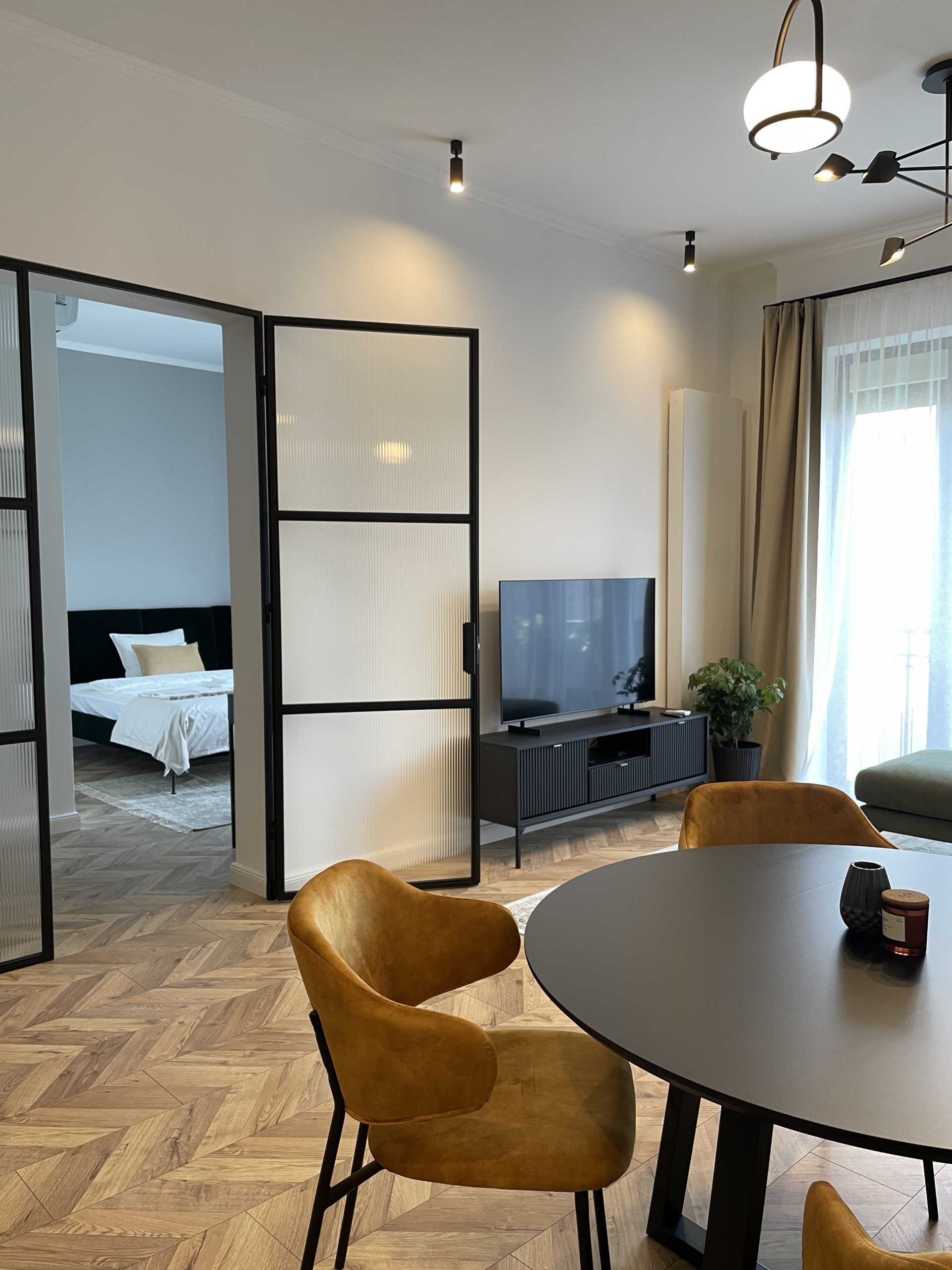 Living dining room bedroom view