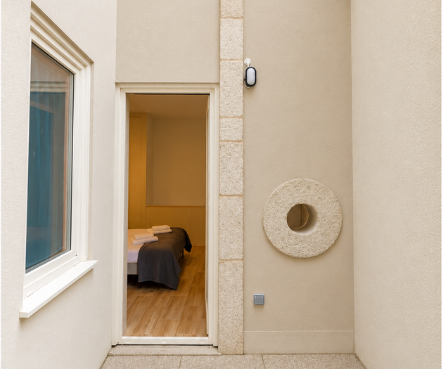 Courtyard terrace outside bedroom