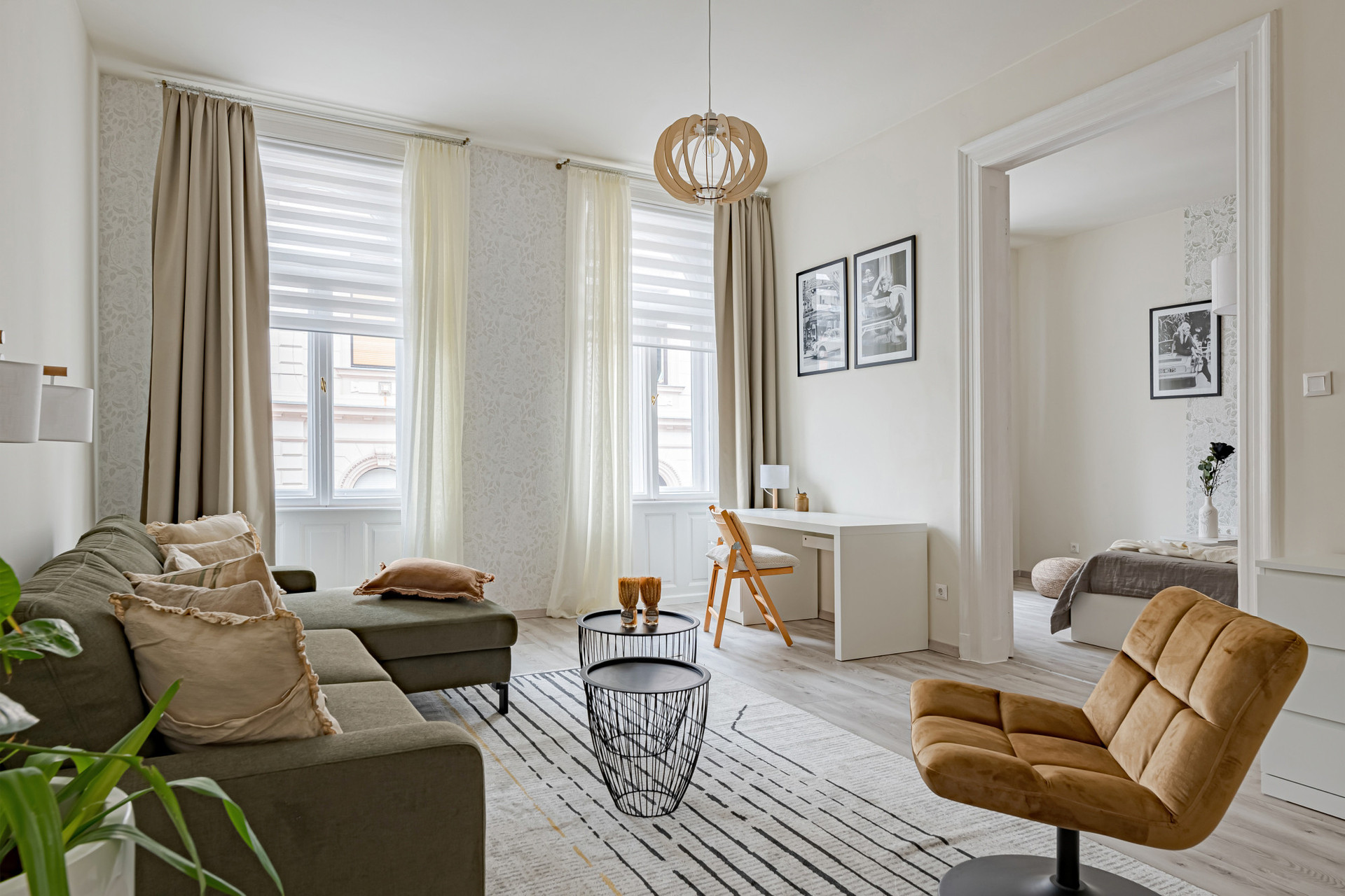 nappali home- office sarokkal
