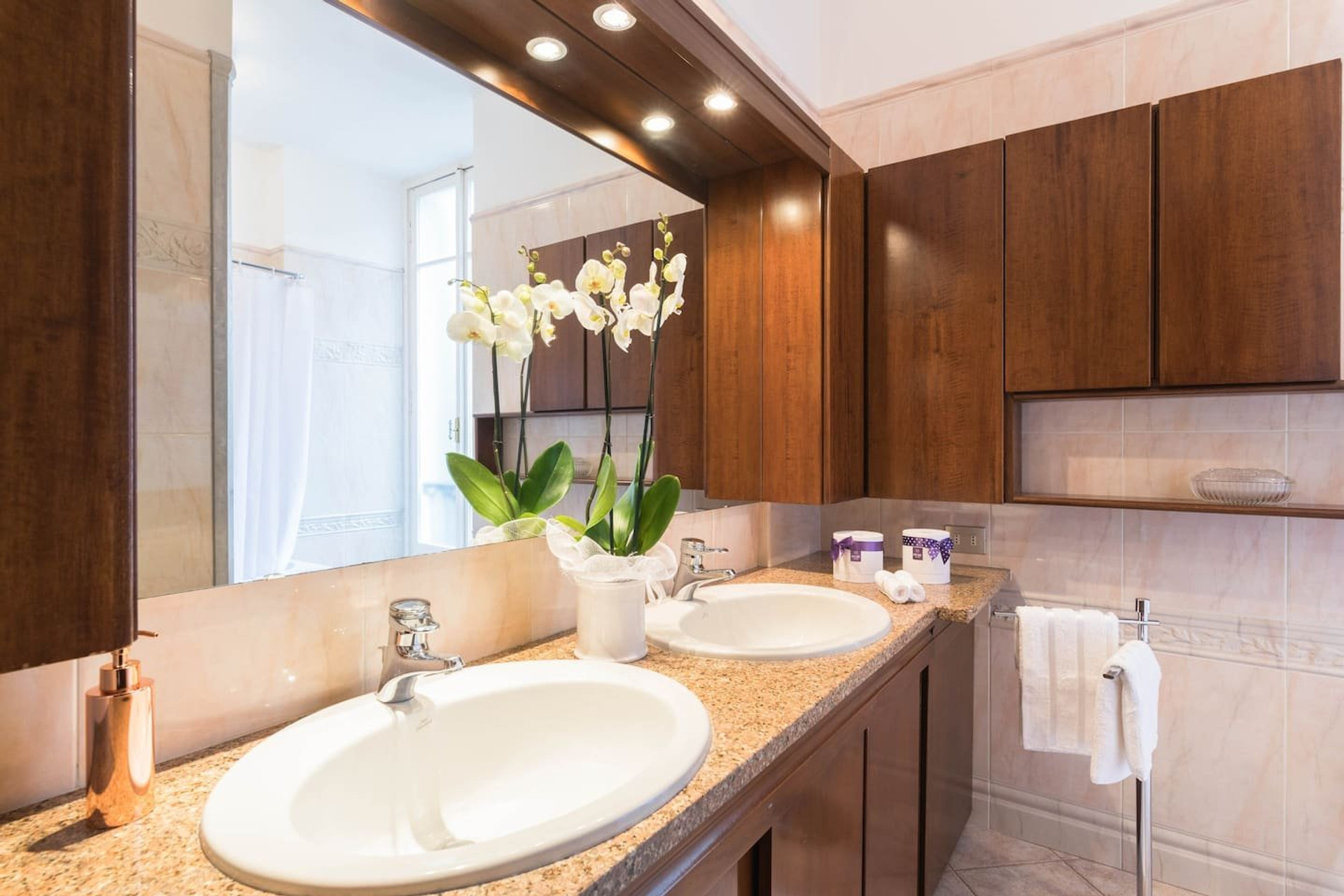 Bathroom with double sinks