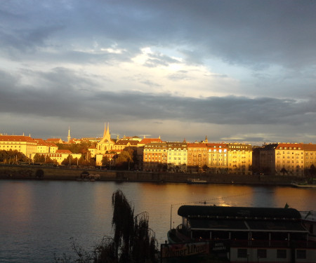 Luxury flat overlooking the Vltava river