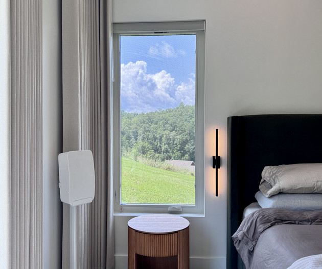 Bedroom nook with nightstand