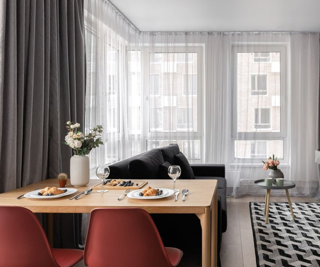 Modern 1-Bedroom Apartment with Stylish Open