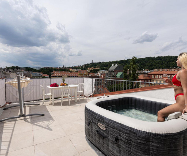 Apartamento con jacuzzi y vistas al skyline