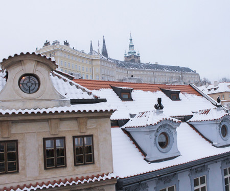 Heart of Old Town. Historical Place. Prague castle