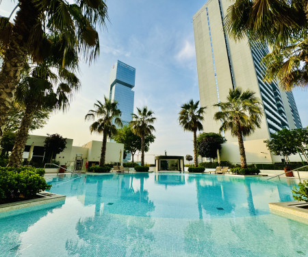 Bright Studio | Pool Views | Hameni Tower, JVC