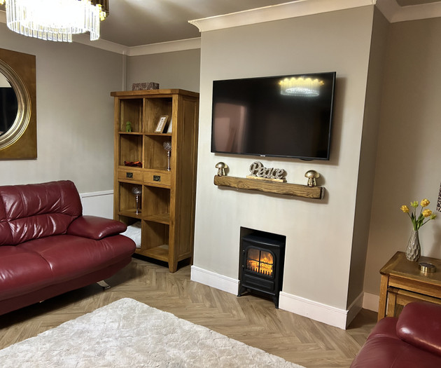 Two bed house near Cardiff city centre, mid-term