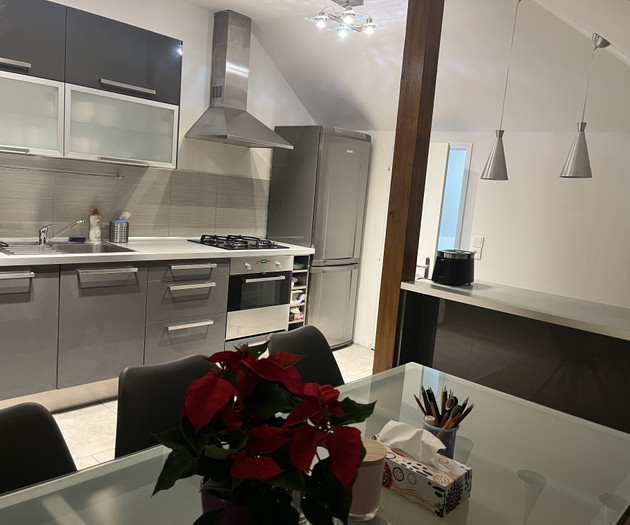 100m two-story attic apartment near to city centre