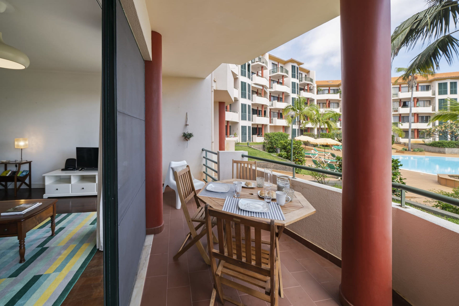 Balcony and Living Room