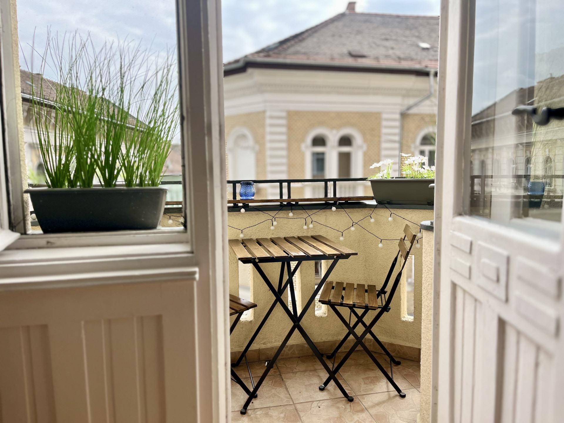 balcony with morning sun