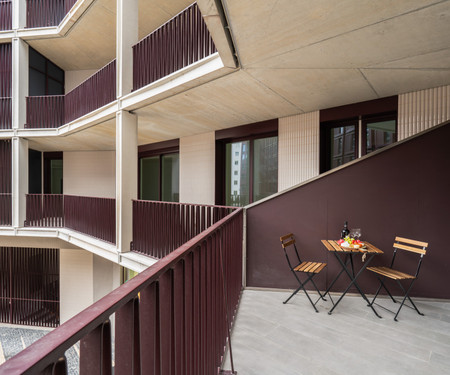 Urban Stylish Studio with Balcony