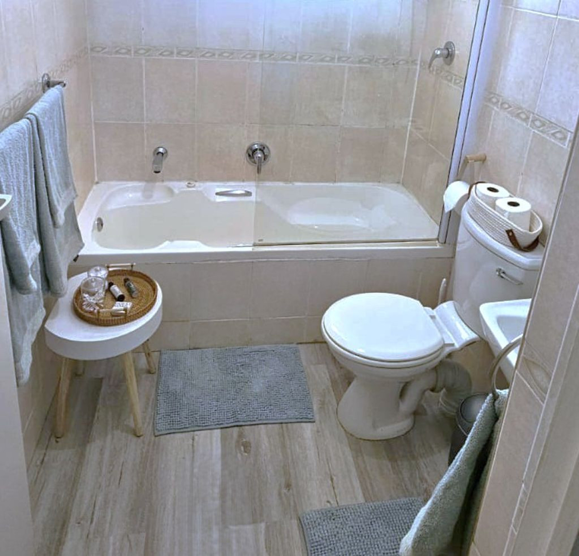 Main Bathroom with full bath and shower