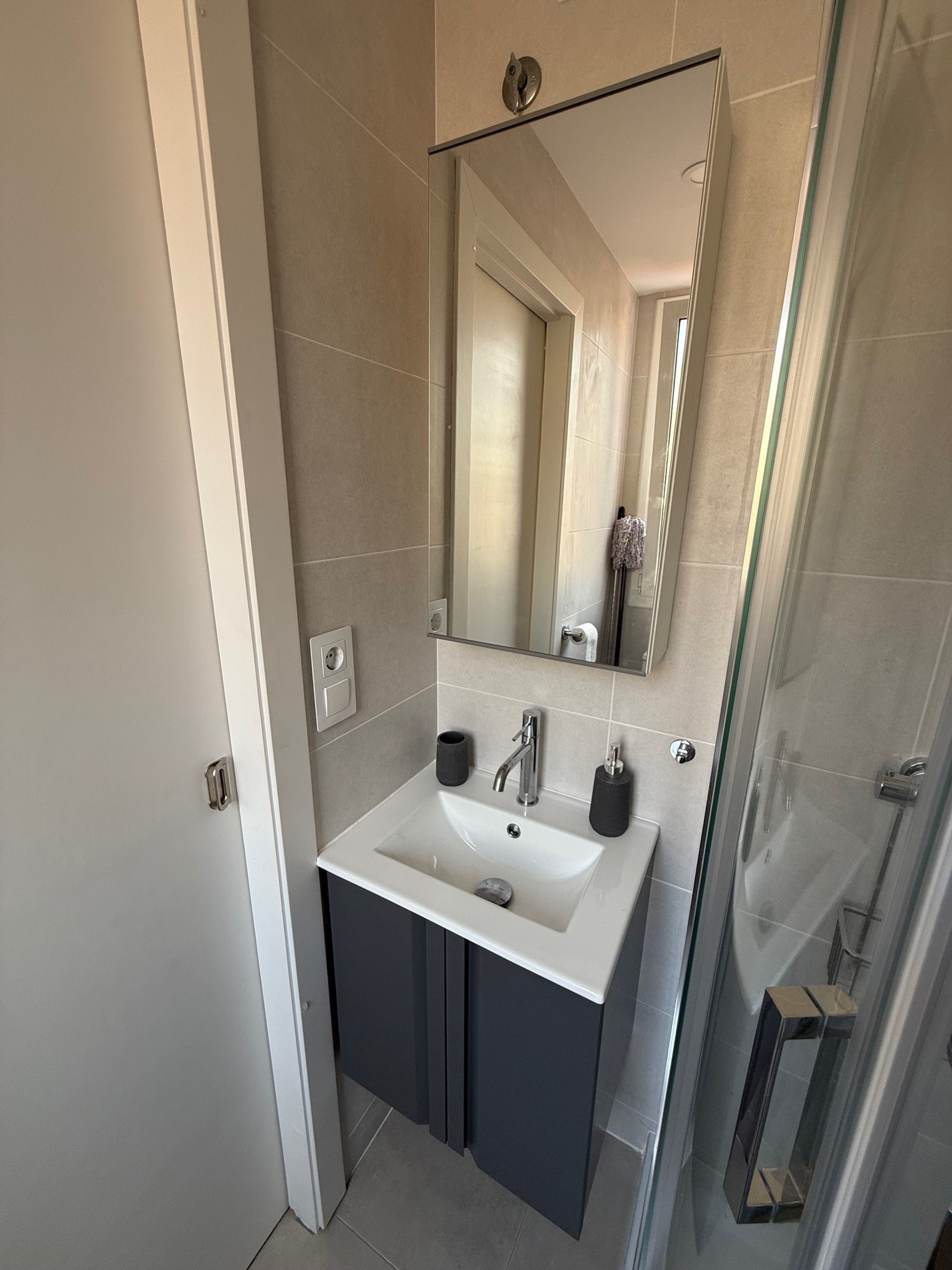 storage below sink too
