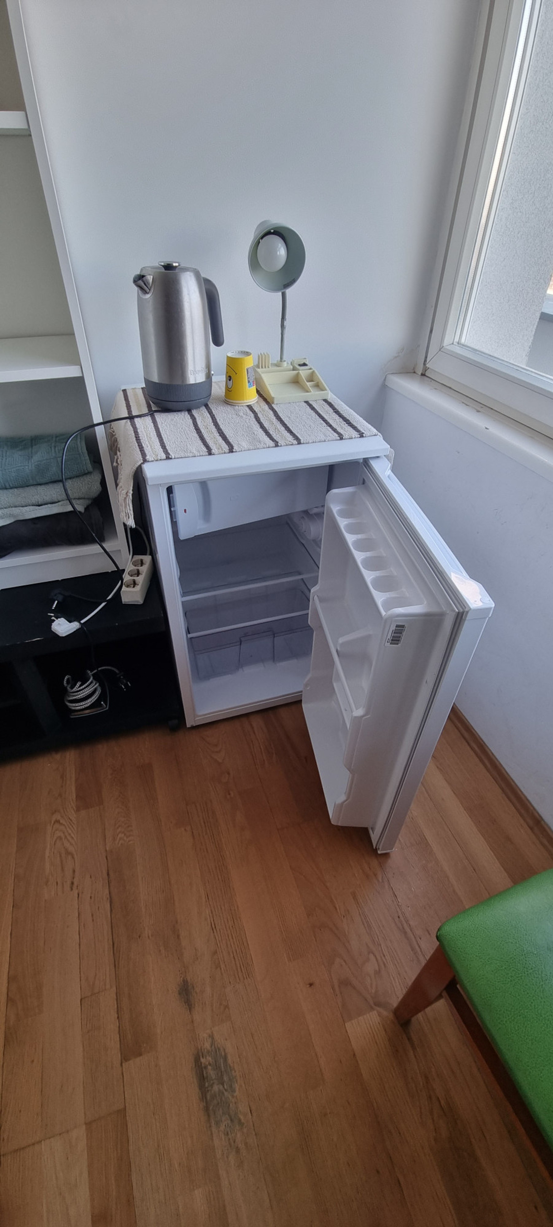 Private fridge in the room