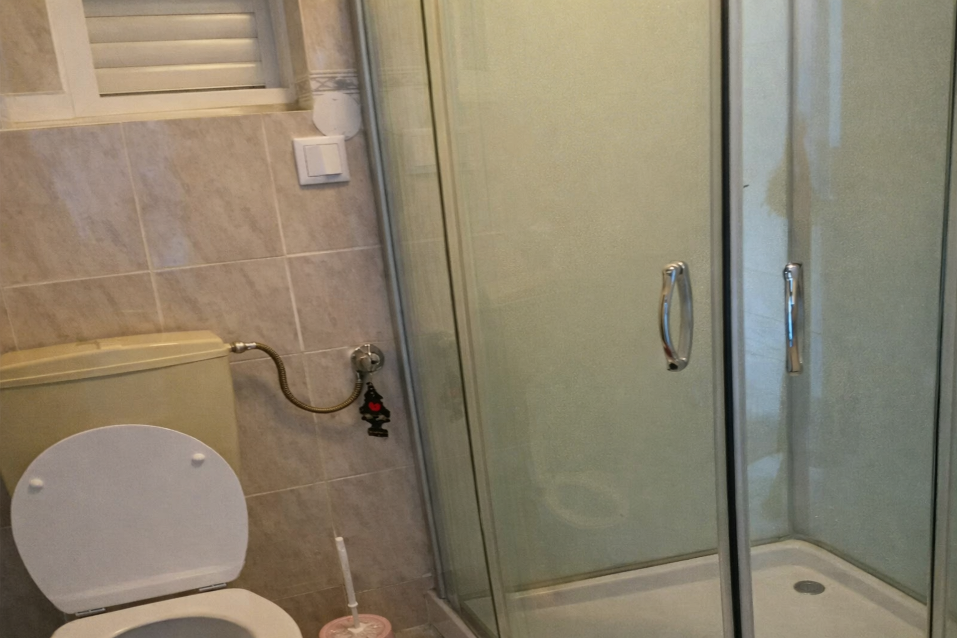 Bathroom with shower and toilet