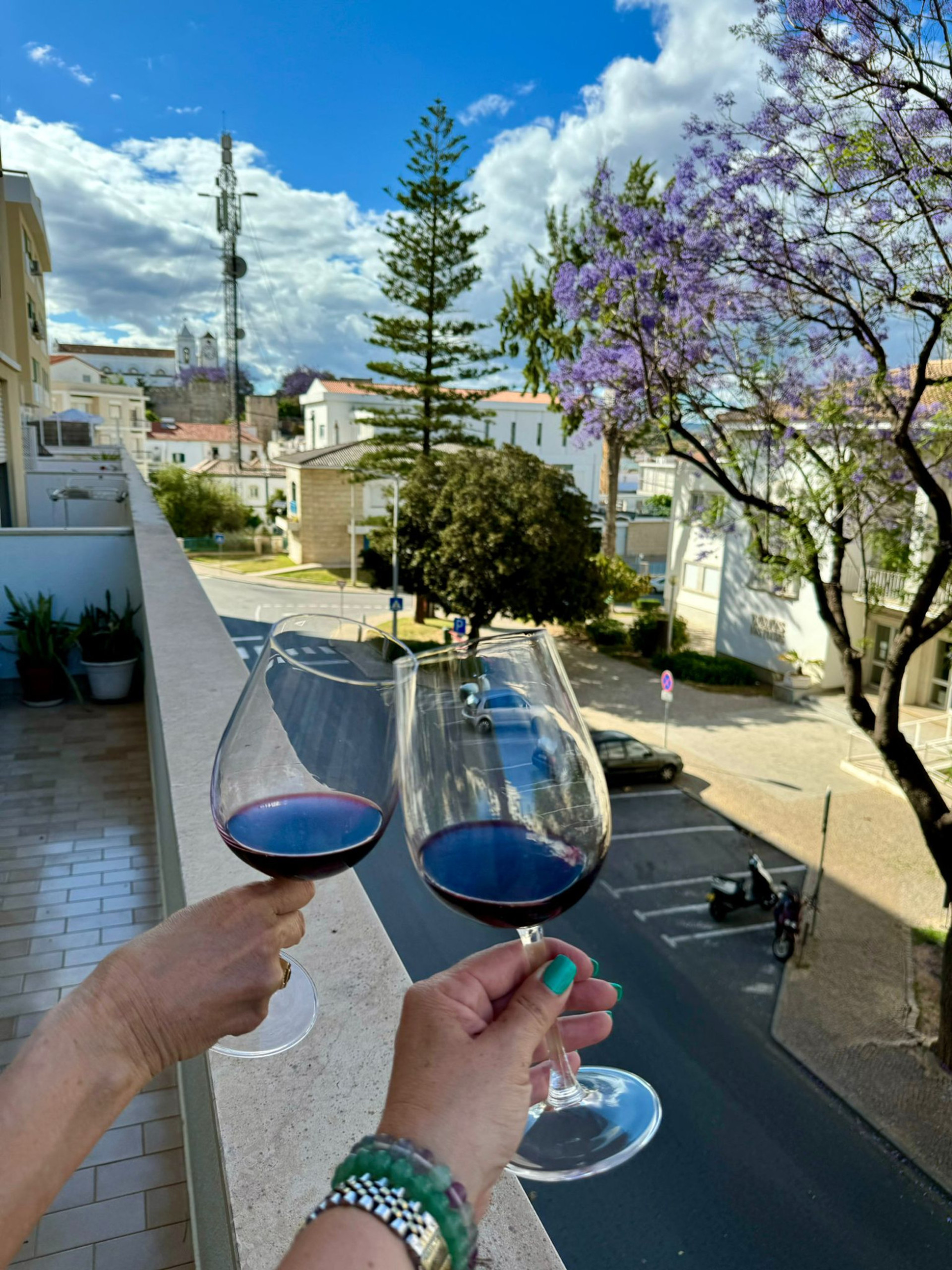 Varanda vista cidade - castelo